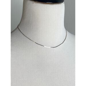 Sold on FB marketplace! Vtg NAPIER Silver Tone Snake Necklace Choker, 16"